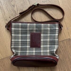 5/a Baker Elizabeth Bag - EUC - Brown Leather & Plaid